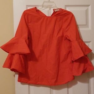 Womens Boutique Coral Top